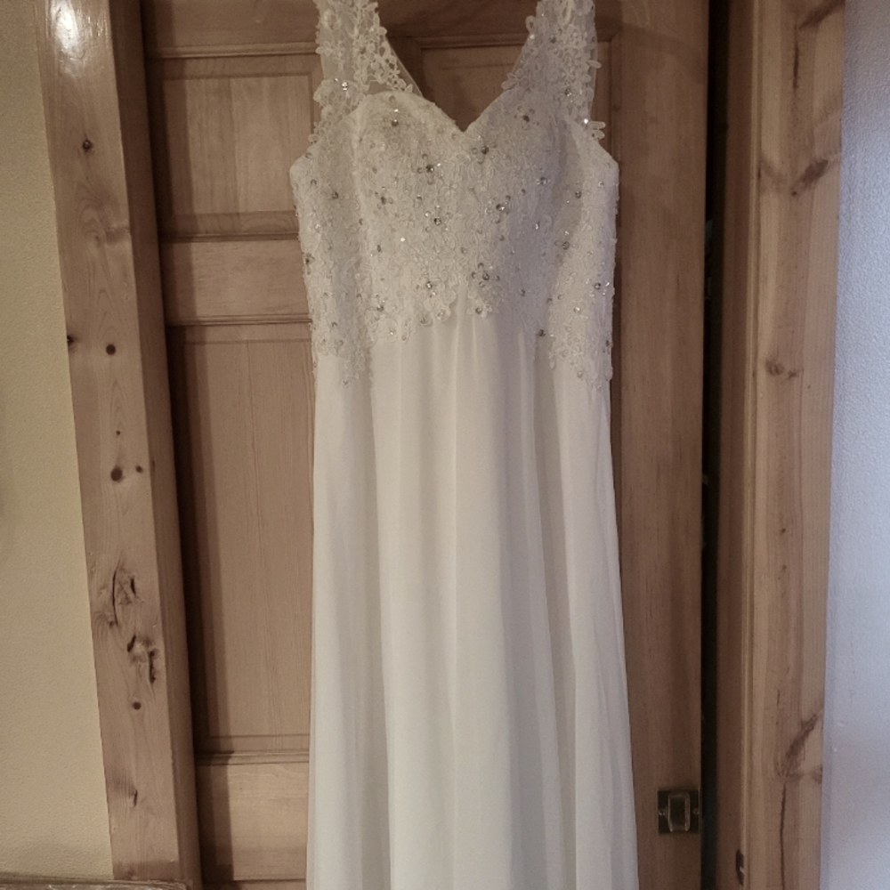 Swag Back Wedding Dress